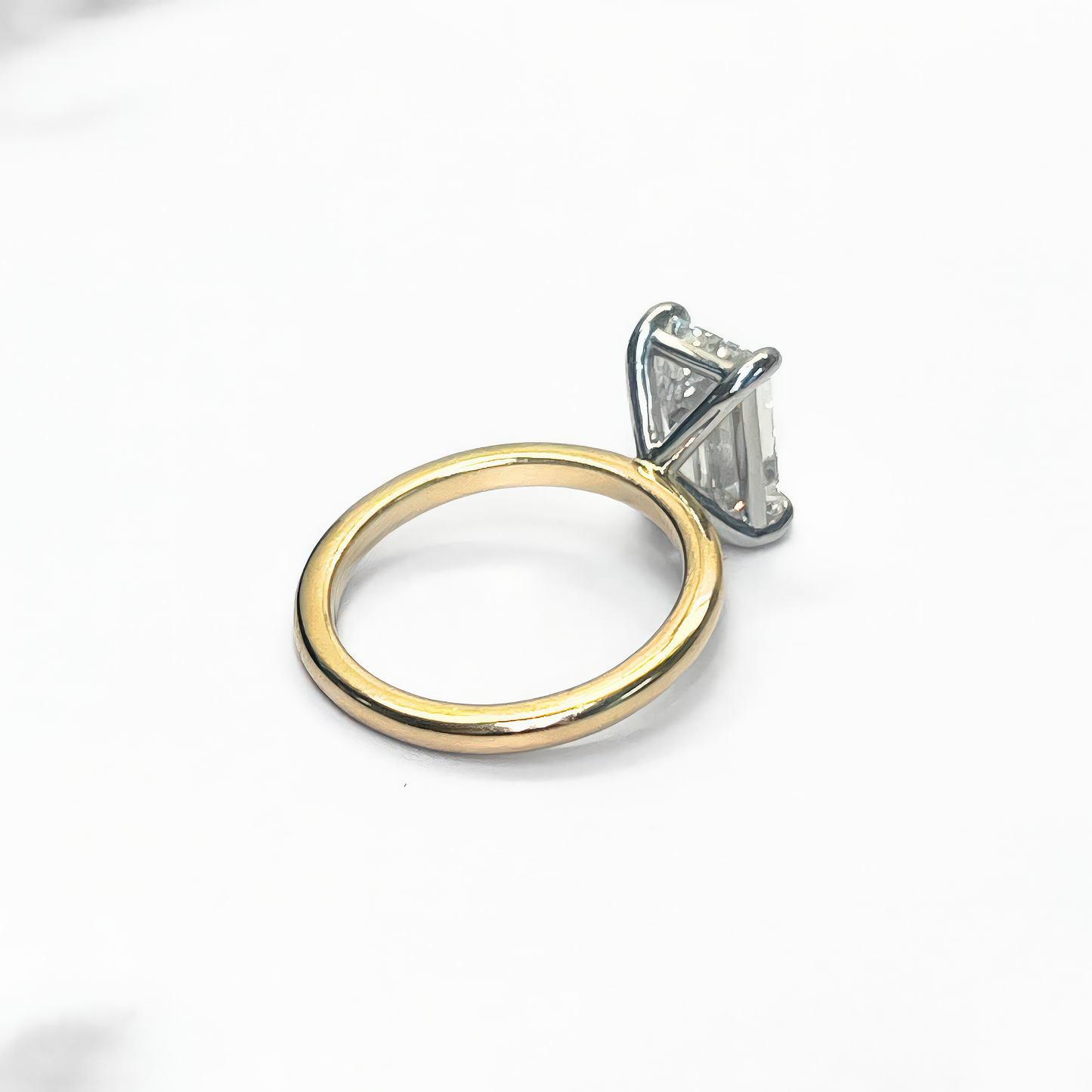 Emerald Cut Diamond Solitaire Ring