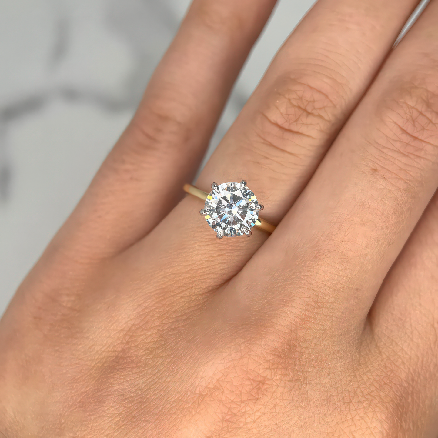 Round Diamond Solitaire Ring